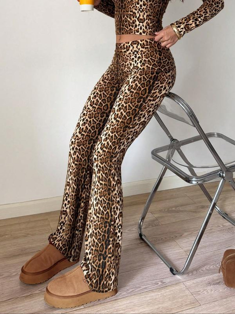 Women'S Plain Ruched Flared Leggings, Casual Comfy High Stretch Bell Bottom Trousers for Daily Wear, Ladies Bottoms for All Seasons