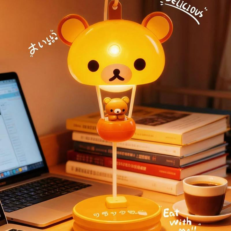 Night Light Bear Casual Bear Cute Table Lamp Bedside Lamp Pat Lamp Housewarming Graduation Best Friend Birthday Gift for Girls（Equipped with a AAA Battery and a Screwdriver） Decorative Lighting